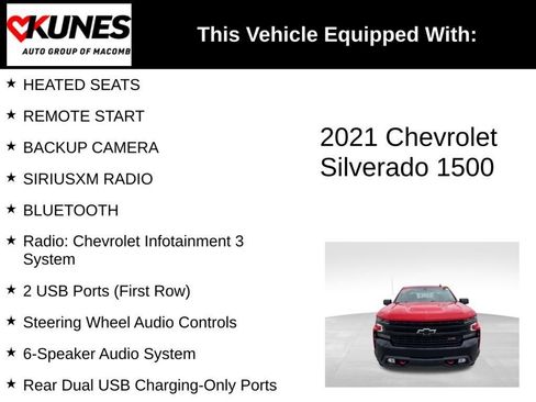 Used 2021 Chevrolet Silverado 1500 LT Trail Boss w/ Convenience Package II AWD/4WD image 4