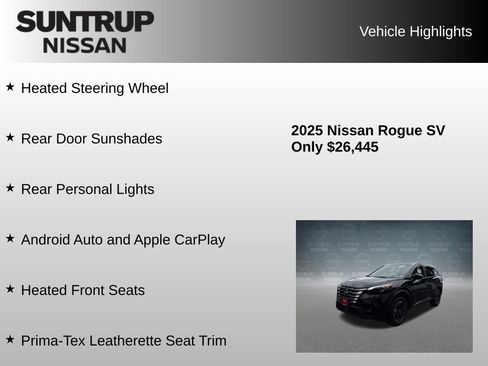 Used 2025 Nissan Rogue SV w/ SV Premium Package FWD image 16