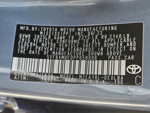 Used 2023 Toyota Corolla LE FWD image 22