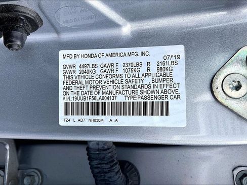 Certified 2020 Acura TLX w/ Technology Package FWD image 35