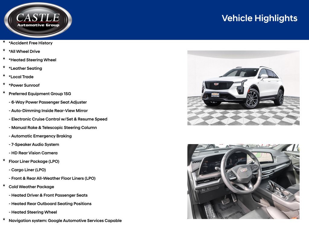 Used 2024 Cadillac XT4 Sport w/ Cold Weather Package AWD/4WD image 4