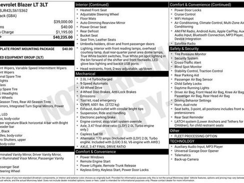 Used 2020 Chevrolet Blazer LT image 34