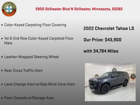 Used 2022 Chevrolet Tahoe LS w/ Driver Alert Package image 25