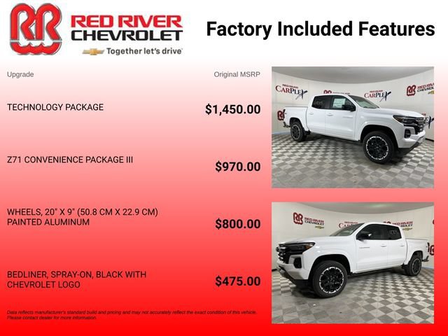 New 2026 Chevrolet Colorado Z71 w/ Technology Package AWD/4WD image 14