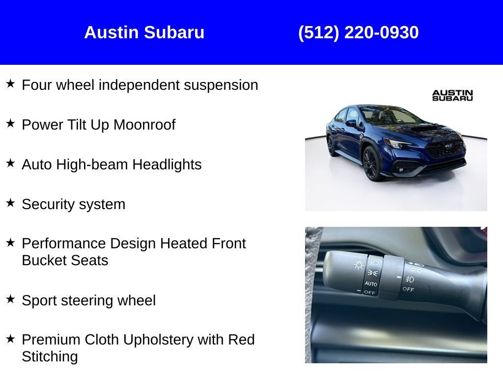 New 2026 Subaru WRX Premium AWD/4WD image 17