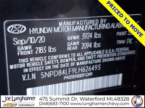 Used 2020 Hyundai Elantra SEL image 30