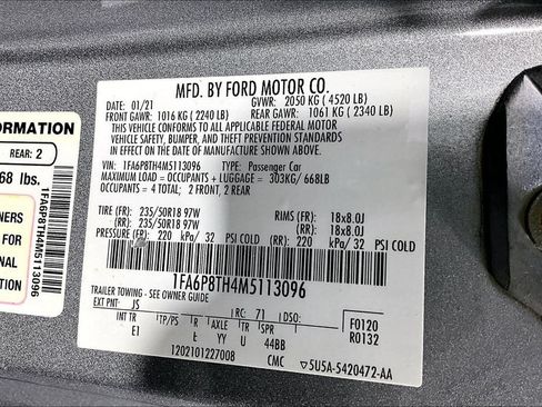 Used 2021 Ford Mustang Premium RWD image 31