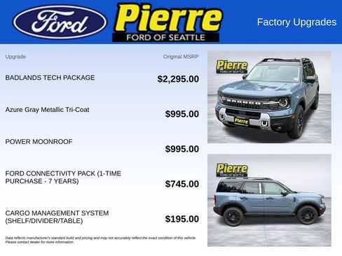 New 2026 Ford Bronco Sport Badlands w/ Badlands Tech Package AWD/4WD image 13