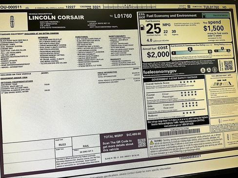 New 2026 Lincoln Corsair Premiere image 14