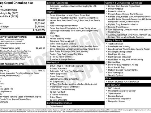 New 2024 Jeep Grand Cherokee Trailhawk w/ Advanced Protech Group II image 6