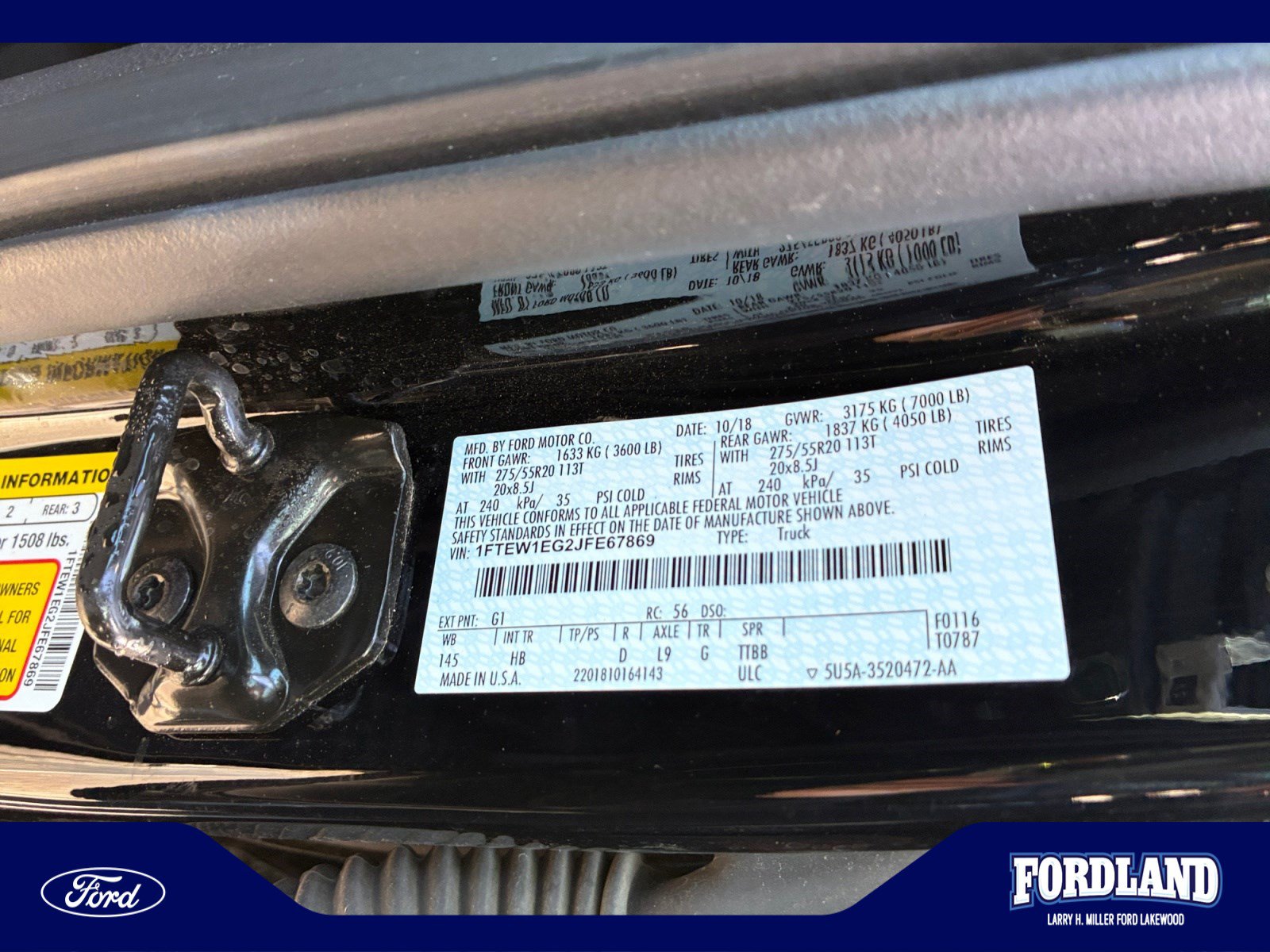 Used 2018 Ford F150 Lariat w/ Equipment Group 502A Luxury AWD/4WD image 25