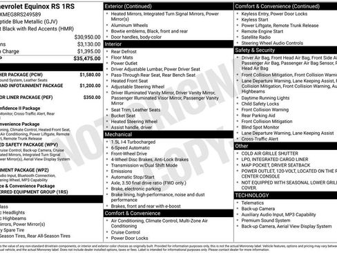 Used 2024 Chevrolet Equinox RS w/ RS Leather Package FWD image 44