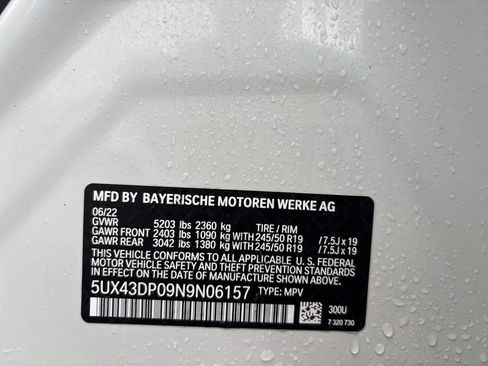 Used 2022 BMW X3 sDrive30i w/ Convenience Package RWD image 10