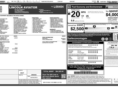 Used 2026 Lincoln Aviator AWD image 57