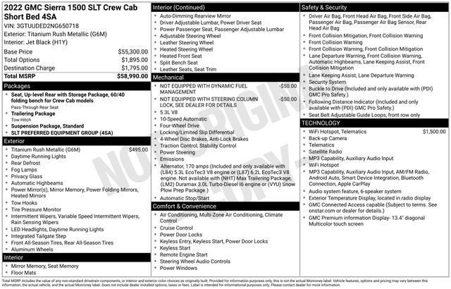 Used 2022 GMC Sierra 1500 SLT AWD/4WD image 4