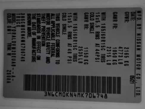 Used 2021 Nissan NV200 S FWD image 34