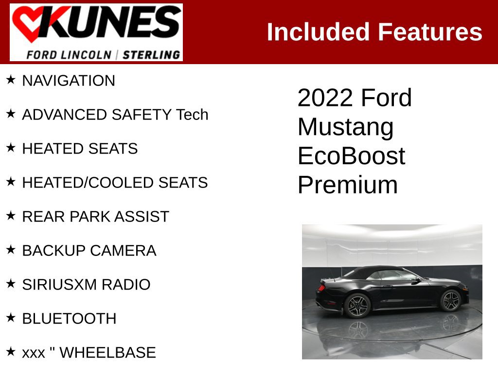 Used 2022 Ford Mustang Premium RWD image 2