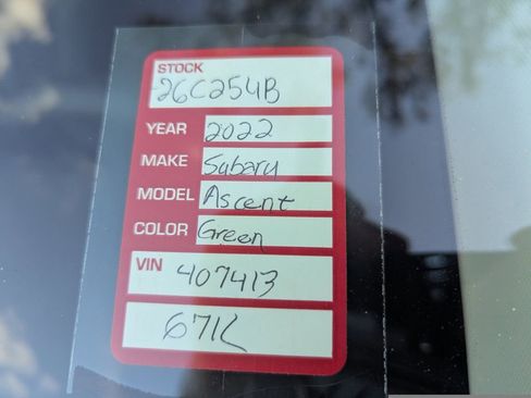 Used 2022 Subaru Ascent Onyx Edition image 10