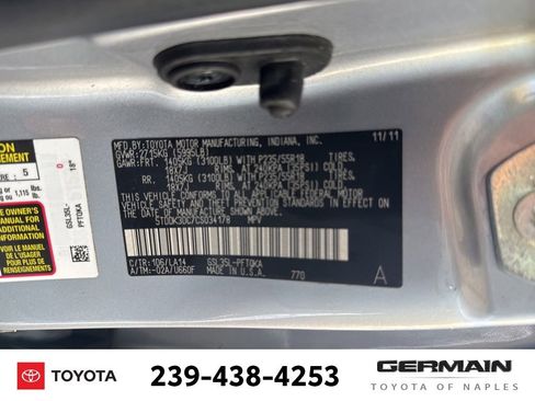 Used 2012 Toyota Sienna Limited w/ Premium Pkg image 25