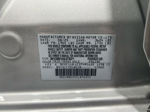 New 2025 Nissan Versa SV w/ Trunk Package image 25