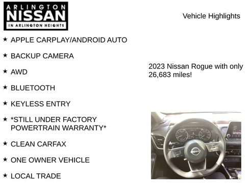 Used 2023 Nissan Rogue S AWD/4WD image 7