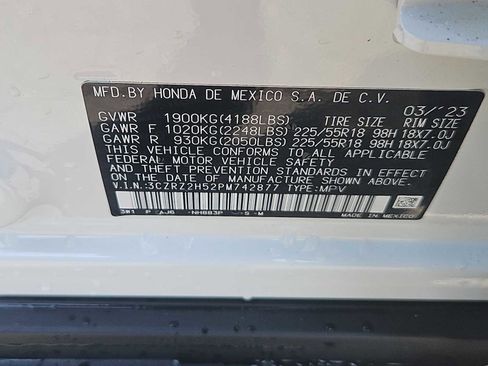 Certified 2023 Honda HR-V Sport image 14