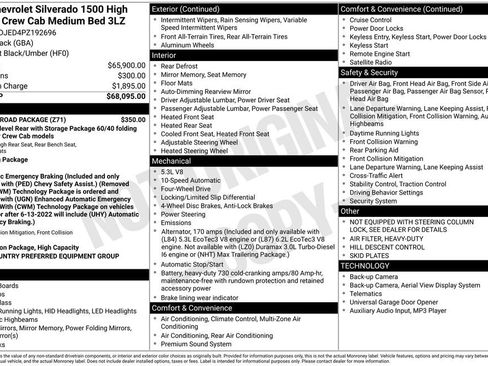 Used 2023 Chevrolet Silverado 1500 High Country w/ Z71 Off-Road Package image 4