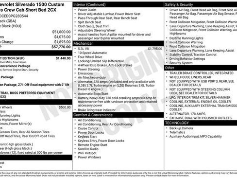 Certified 2023 Chevrolet Silverado 1500 Custom Trail Boss w/ Midnight Edition AWD/4WD image 6