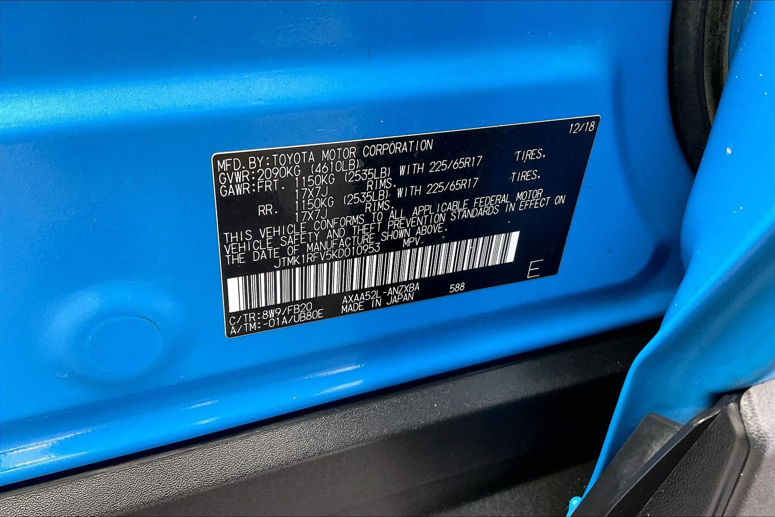 Used 2019 Toyota RAV4 LE w/ All Weather Liner Package FWD image 35