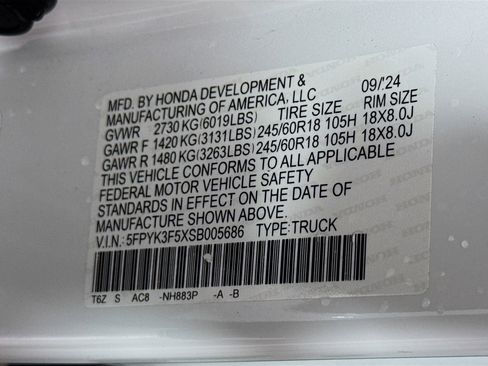 Used 2025 Honda Ridgeline RTL image 40