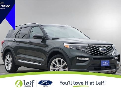 Certified 2022 Ford Explorer Platinum w/ Premium Technology Package AWD/4WD image 1