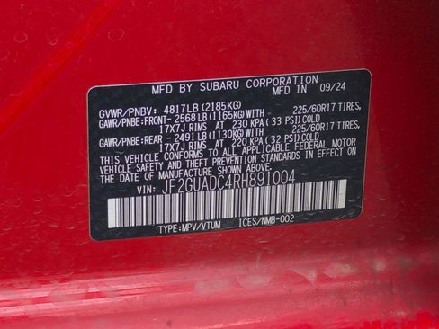 Certified 2024 Subaru Crosstrek 2.0i Premium AWD/4WD image 38