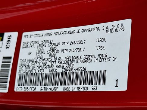 Used 2026 Toyota Tacoma SR5 w/ SR5 Upgrade Package AWD/4WD image 31