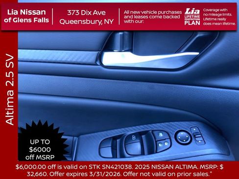 New 2025 Nissan Altima 2.5 SV w/ SV Special Edition Package image 13