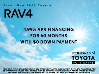 New 2026 Toyota RAV4 SE