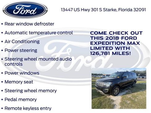 Used 2018 Ford Expedition Max Limited AWD/4WD image 16