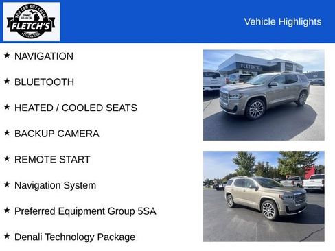 Used 2022 GMC Acadia Denali w/ Denali Ultimate Package AWD/4WD image 2