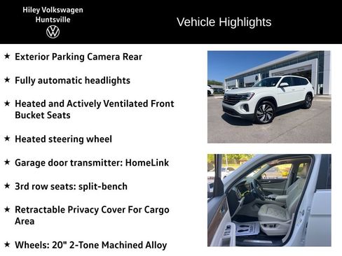 Certified 2026 Volkswagen Atlas SE w/ Panoramic Sunroof Package FWD image 14