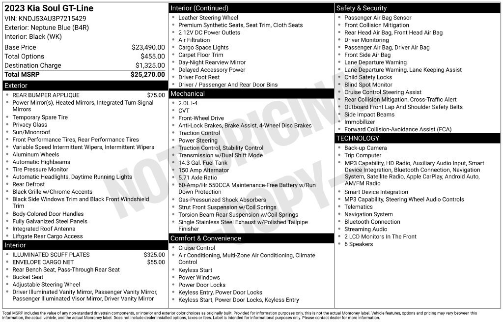 Certified 2023 Kia Soul GT-Line FWD image 35