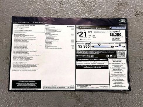 New 2026 Land Rover Range Rover SE image 12