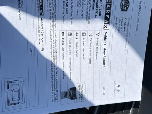 Used 2016 Subaru Crosstrek 2.0i Premium w/ Moonroof Package image 10