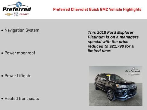 Used 2018 Ford Explorer Platinum AWD/4WD image 2