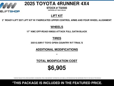 Used 2025 Toyota 4Runner SR5 AWD/4WD image 2