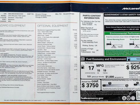 Used 2025 McLaren 750S Spider image 38