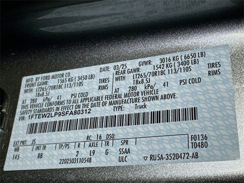 New 2025 Ford F150 STX w/ Equipment Group 201A FX4 image 24