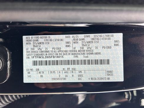 Used 2025 Ford F150 XLT w/ Equipment Group 302A MID AWD/4WD image 37