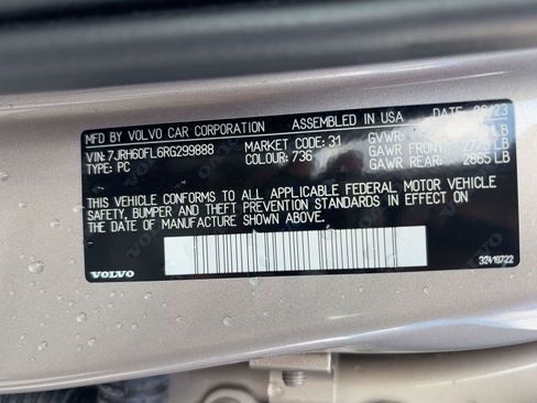 Certified 2024 Volvo S60 T8 Plus w/ Climate Package image 20