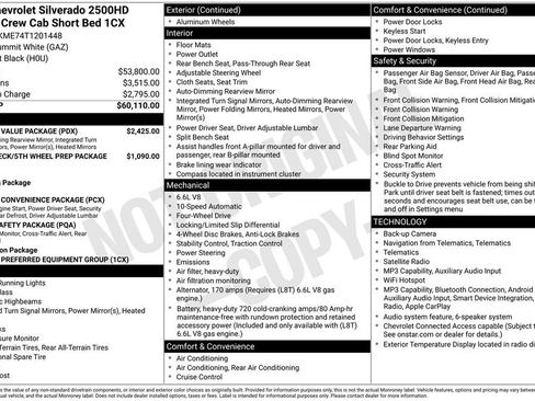 New 2026 Chevrolet Silverado 2500 Custom w/ Custom Value Package AWD/4WD image 44