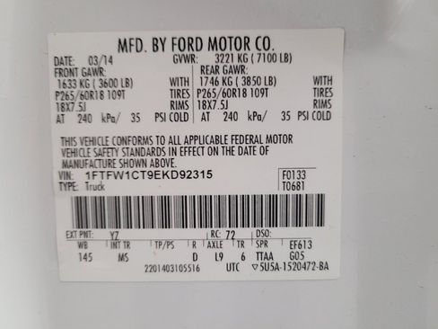 Used 2014 Ford F150 XLT w/ Equipment Group 302A Luxury RWD image 33