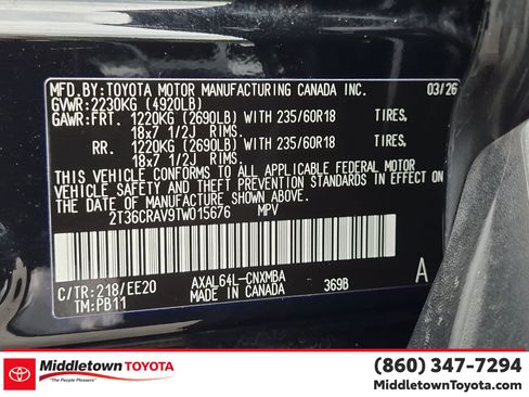 Certified 2026 Toyota RAV4 XLE Premium AWD/4WD image 38